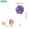 Unique Bargains Ribbon Alloy Multipurpose Use Durable Flower Lapel Pin 3.5 x 1.38 Inch  24 Pcs - 3 of 4