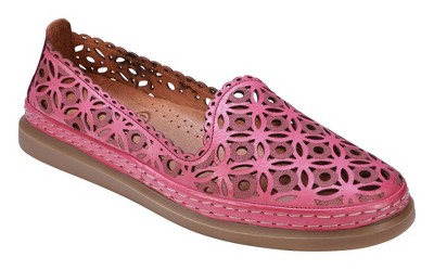 Cools 21 Tumi Perforated Memory Foam Leather Flats