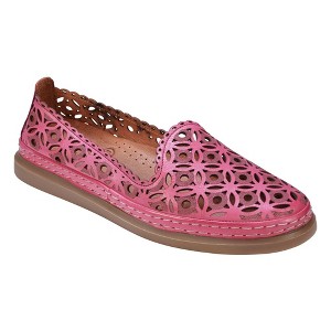 Cools 21 Tumi Perforated Memory Foam Leather Flats - 1 of 4