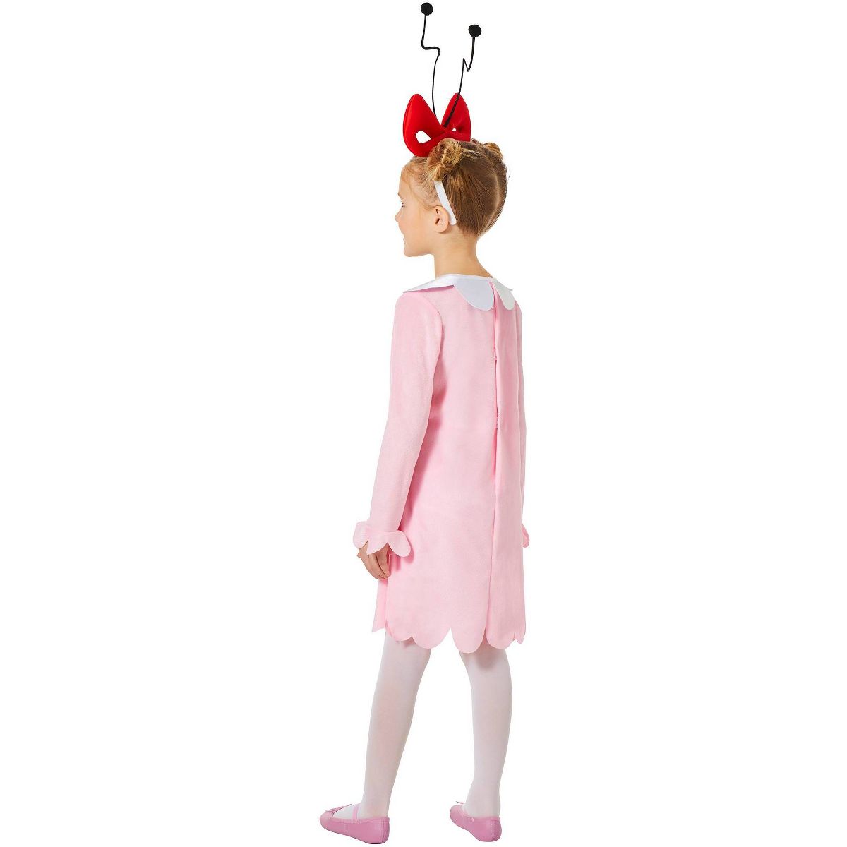 Dr. Seuss Kids' the Grinch Cindy Lou Who Costume Dress and Headband Pink - thumbnail 2