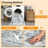 Washable Area Rug Vintage Distressed Rug,Thin Floor Carpet, Foldable Stain Resistant Rug, Faux Wool Rug for Kitchen, Bedroom, Living Room - 2 of 4
