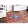 Anji Mountain 36"x48" Meknes 1/4" Rug'D Chair Floor Mat Red/Blue: Abstract Design, Indoor Polyester Mat - 4 of 4