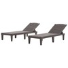 Maliang 2-Piece Outdoor Chaise Lounge Chair with Adjustable Backrest for Patio, Poolside or Beach - 2 of 4