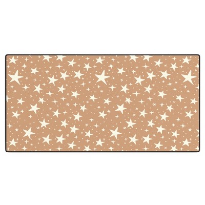 Avenie Stars In Neutral Desk Mat -Deny Designs