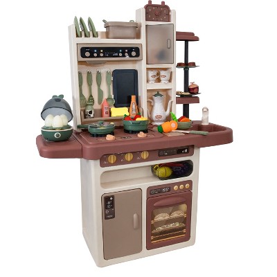 Sunnydaze Mini Meals Kids Kitchen Playset with Lights and Sounds