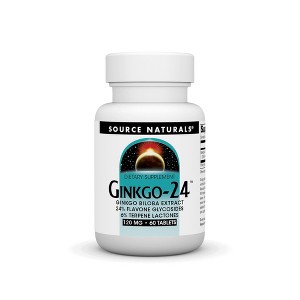 Ginkgo 24 Biloba Extract 120mg by Source Naturals, Inc.  -  60 Tablet - 1 of 3