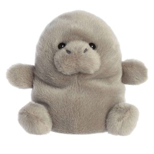 Aurora Mini Blubs Manatee Palm Pals Adorable Stuffed Animal Gray 5" - 1 of 4