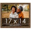 PosterPalooza | Textured Gold Picture Frame - UV Acrylic, Backing Board, Hanging Hardware Included - 2 of 4