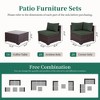 UPHA 5-Piece Rattan Patio Sofa Conversation Set with Cushions - 3 of 4