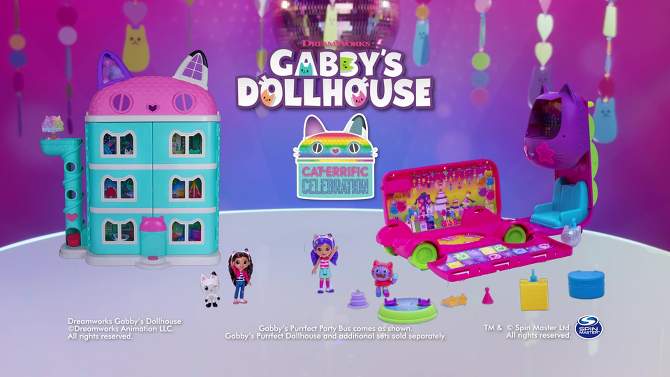 Gabby&#39;s Dollhouse Sprinkle Party Bus, 2 of 10, play video