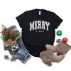 Simply Sage Market Merry Vibes Varsity Thick Outline Short Sleeve Tee - 2XL - Black - 3 of 4