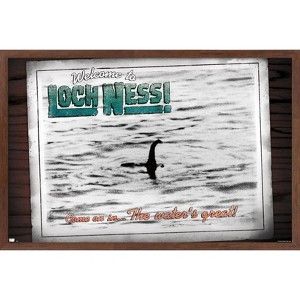 Trends International Loch Ness Monster Framed Wall Poster Prints - 1 of 4