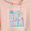 Women's - Barbie - Welcome To The Dreamhouse Cropped Graphic Hoodie - 2 of 3