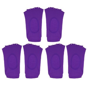 Unique Bargains Women's Non-Slip Yoga Pilates Barre Ballet Five Toe Socks with Grips - 1 of 4
