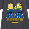 Girls' - Despicable Me Minions - Mine Mine Mine Graphic Short Sleeve Fleece Dress - 2 of 3