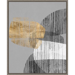 16" x 20" Adjacent Shapes I by Jennifer Goldberger Framed Canvas Wall Art - Amanti Art: Modern Decor, Lithograph Print - 1 of 4