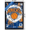 Trends International NBA New York Knicks - Maximalist Logo 23 Framed Wall Poster Prints - 3 of 4