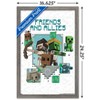 Trends International Minecraft: Legends - Friends and Allies Framed Wall Poster Prints - 3 of 4