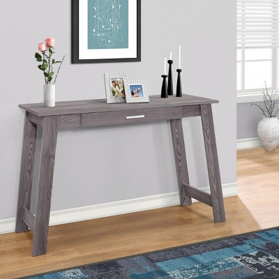 INFURNIC Desks Modern Computer Desk with Storage Drawer and Spacious Work Surface for Small Office, Grey, 42"*18"*29.25"