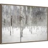 Amanti Art 33"x23" Birches in Fog by Kim Curinga Framed Canvas Wall Art Print - 2 of 4