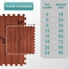 Sorbus 3/8-Inch Thick 96 Sq. Ft. Wood Grain Floor Foam EVA Interlocking Mats Tiles w/ Borders - for Home, Playroom, Basement, Trade Show - 3 of 4