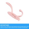 Unique Bargains Stainless Steel Durable Waterproof Adhesive Wall Mounted Coat Hooks and Hangers - 4 of 4