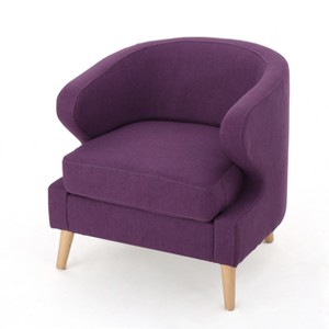 Gianna Mid-Century Club Chair - Purple - Christopher Knight Home