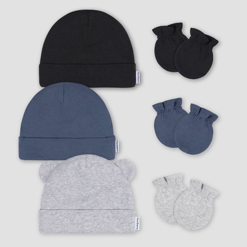 Baby boy hat and mitten sets online