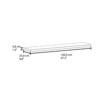 FONTOI 2PCS Storage Shelf Wall Mounted, Floating Shelf for Living Room Bathroom, Home Decor, Matte Gray, 47.3"*1.5"*9.8" - 3 of 4