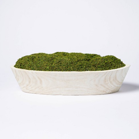 20 Tysen Metal Bowl with Mood Moss Arrangement AR1520