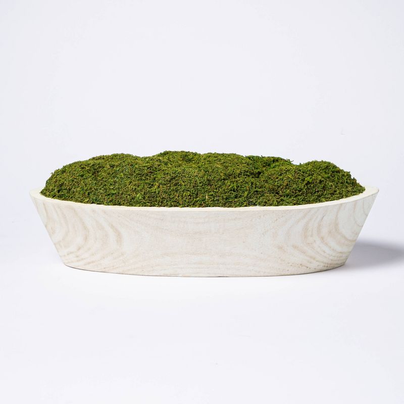 5&#34; x 7&#34; Artificial Moss Wood Plant Arrangement - Threshold&#8482; designed with Studio McGee, 1 of 11