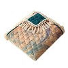 Greenland Home Fashions 2001ETHR Eden Peacock Ecru Throw, 50x60 Inches - 2 of 4