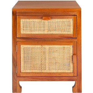 Dave 1 Drawer 1 Door Nightstand  - Safavieh - 1 of 4