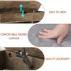 Acekool Shoe Storage Bench with Lift-Up Hidden Compartment, 3-Cube Open Rack & Cushion, Entryway and Hallway Seating Organizer - 3 of 4