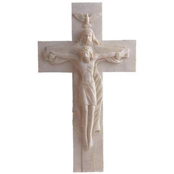 FC Design 15.5" Jesus Cross Atrio with God Crucifixion Holy Sculpture Religious Wall Decoration