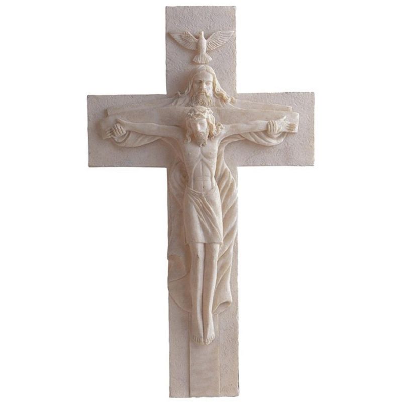 FC Design 15.5" Jesus Cross Atrio with God Crucifixion Holy Sculpture Religious Wall Decoration, 1 of 4