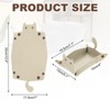 Unique Bargains Foldable Desk Organizing Key Coin Cat Design Jewelry Storage Tray 7.7" x 5.1" x 4" - 2 of 4