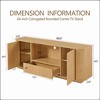 KIGFTSOD 64-Inch Wavy TV Stand – Rounded Sideboard, Storage Cabinet, Wooden Vertical Stripe, for Living Room/Bedroom/Entryway - 4 of 4