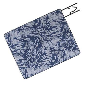 Emanuela Carratoni Blue Tie Dye Picnic Blanket - Deny Designs