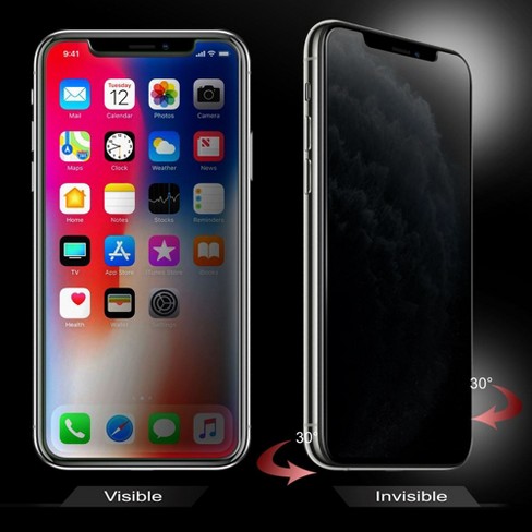 Insten 2 Pack For Apple Iphone 11 Pro Max Privacy Anti Spy Tempered Glass Screen Protector Target