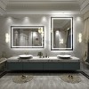 Apmir Super Bright Front & Back LED Lighted Anti-Fog Aluminum Alloy Framed Tempered Glass Bathroom/Vanity Mirror with ETL & 3-Year Warranty - 3 of 4