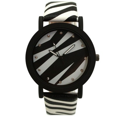 Olivia Pratt Zebra Colorful Strap Women Watch