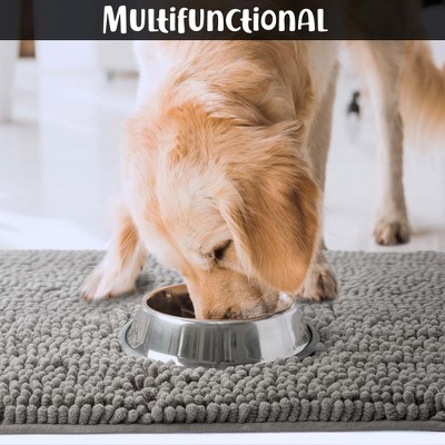Medium Gray Super Absorbent Dog Door Mat