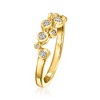 Pure Collection by Ross-Simons 0.25 ct. t.w. Bezel-Set Lab-Grown Diamond Zigzag Ring in 18kt Gold Vermeil - 3 of 4
