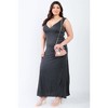 Slickblue Plus Size V-neck Sleeveless Maxi Dress, Slim Fit, Casual or Chic Style, Colors and Size Options - 2 of 4