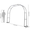 9.8Ft Metal Garden Arch Trellis for Climbing Plants, Rust-Proof Wedding Arbor Backdrop with Easy Assembly - 4 of 4