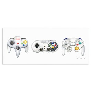 Stupell Industries Vintage Video Game Controllers, 17" x 7" - 1 of 4