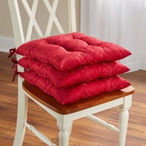 BrylaneHome Jacquard Chair Pad - 1 of 2