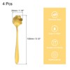 Unique Bargains Reusable Stainless Steel Small Teaspoon for Espresso Sugar Cake 4 Pcs - 2 of 4