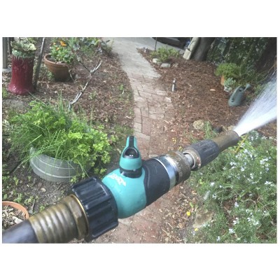 2wayz Heavy Duty Garden Hose Connector with Shut Off Valve